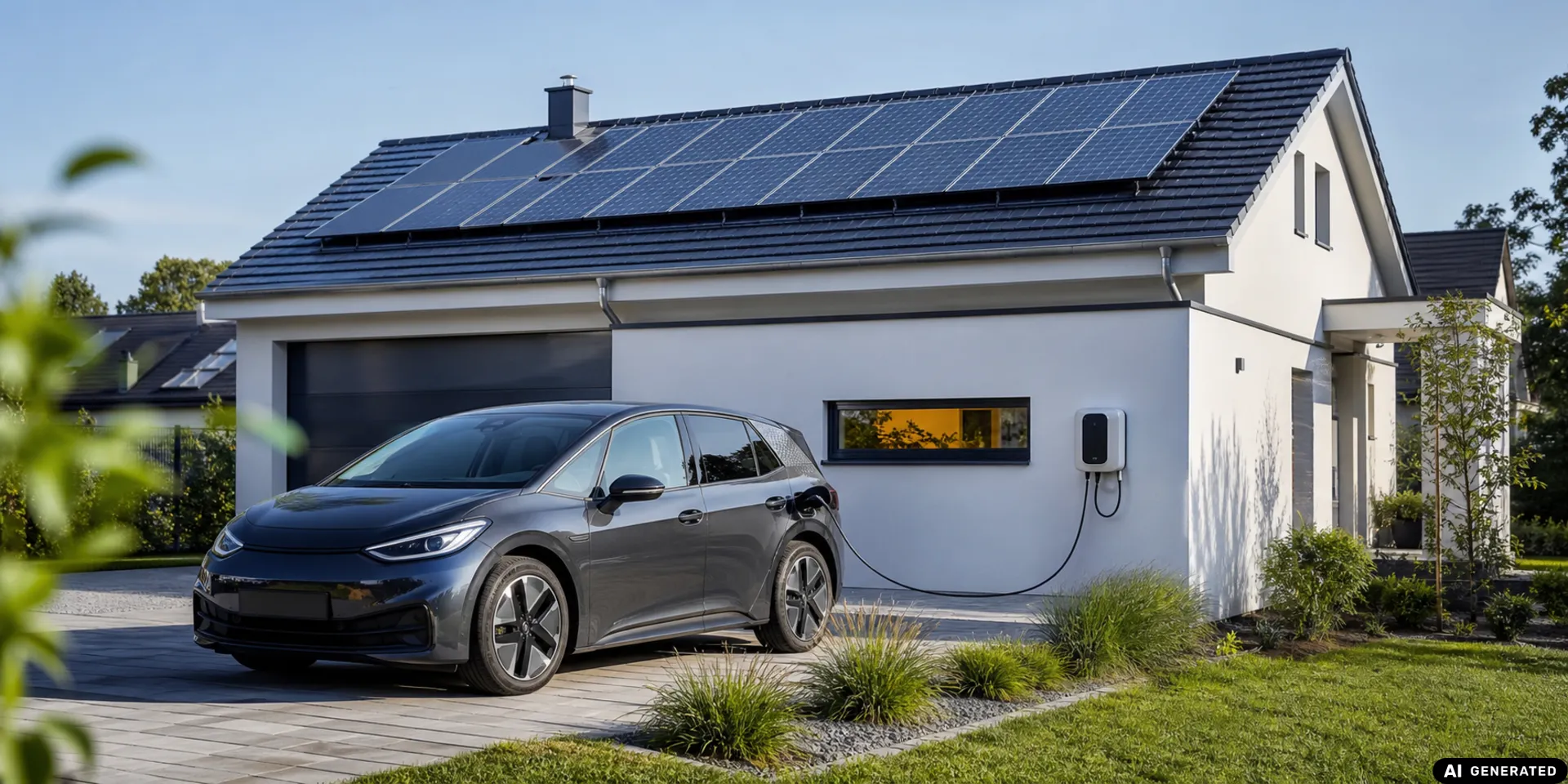 Symbolbild zu Photovoltaik und Wallbox: So laden Sie Ihr E-Auto mit Solarstrom
