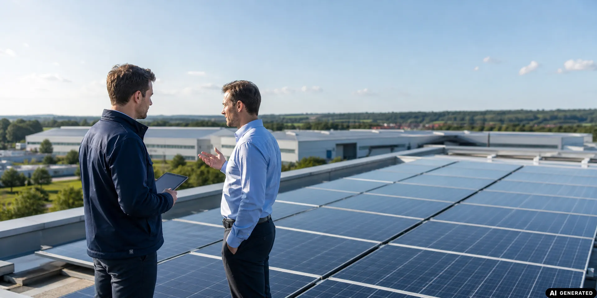 Symbolbild zu Dachpacht, Contracting oder Kauf? Welche PV-Modelle für Gewerbe sinnvoll sind