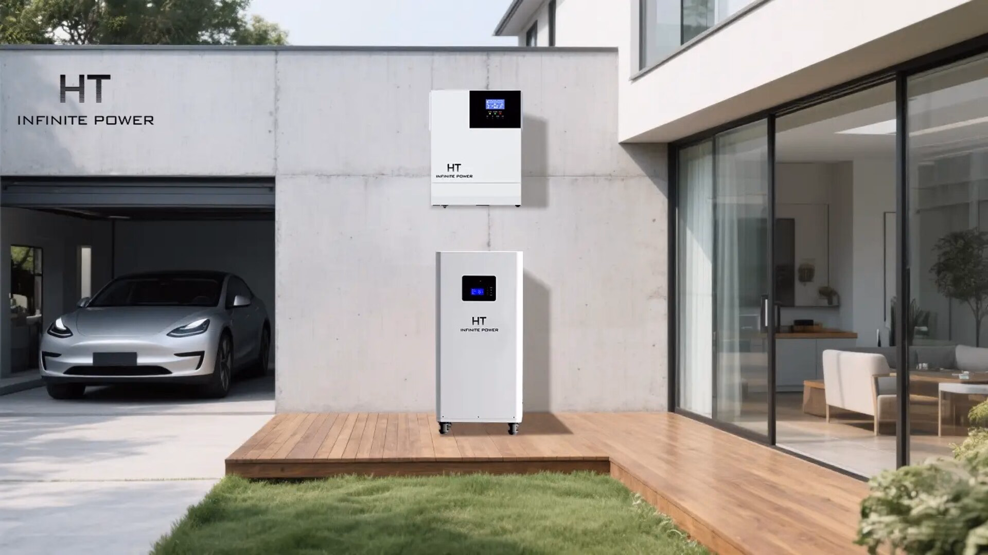 Haushalts-Energiespeichersystem mit Wechselrichter und Batterie