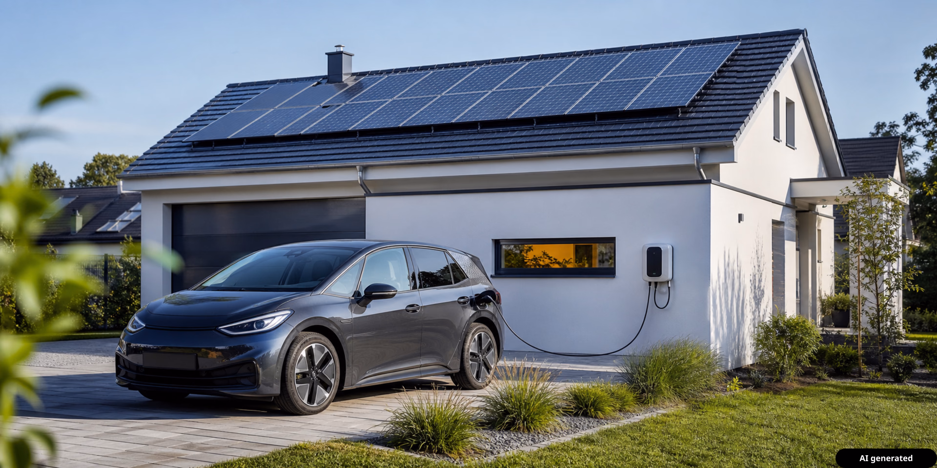 Symbolbild zu Photovoltaik und Wallbox: So laden Sie Ihr E-Auto mit Solarstrom