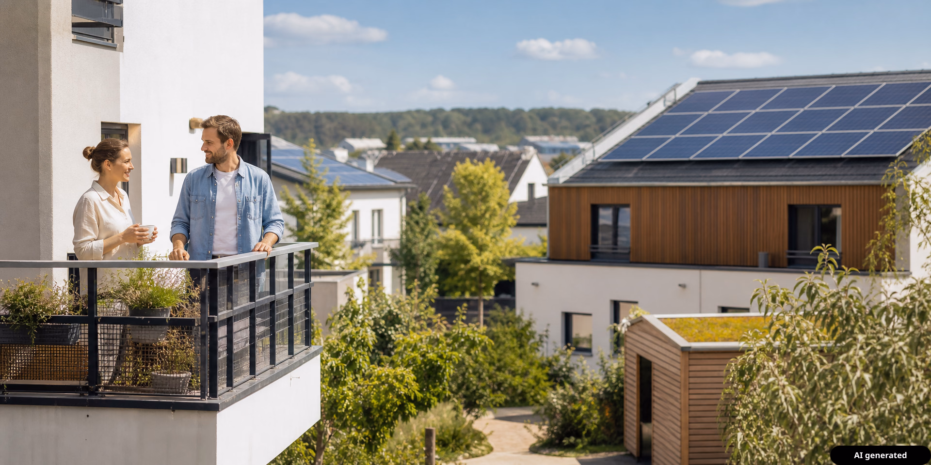 Symbolbild zu Energy Sharing 2026: Wie Nachbarn und Gebäude Solarstrom gemeinsam nutzen können